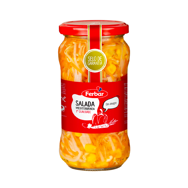 Ferbar Salada Mediterranea Em Vinagre 345g