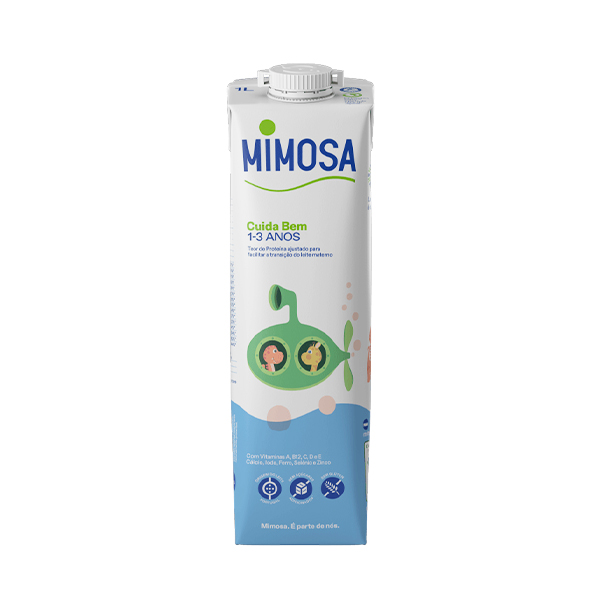 Mimosa Leite Cuida Bem Vitamina A-B6-B12 3+ Anos 1L