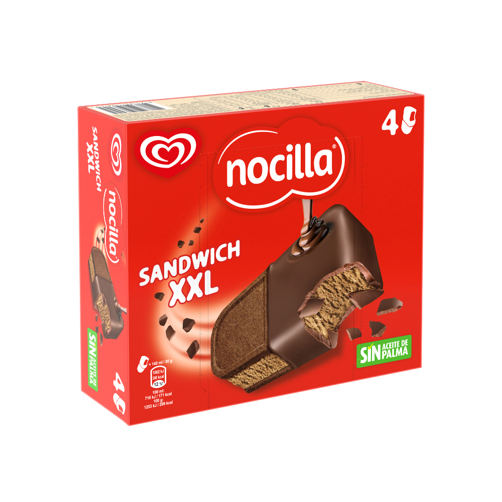 Gelado Nocila Sandwich Xxl 560ml