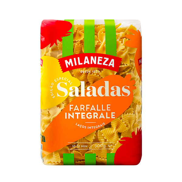 Massa Milaneza Saladas Farfalle Integrale 500g