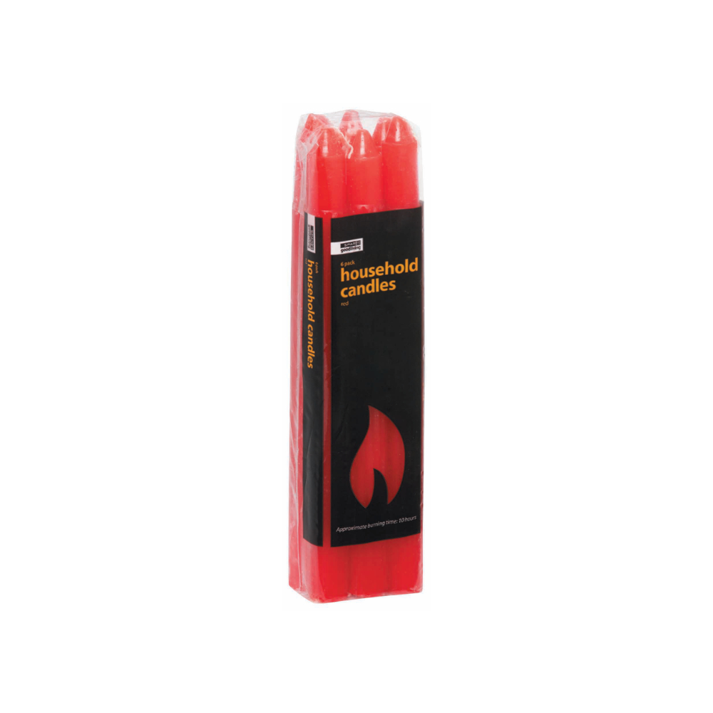 Spar Good Living Candles Household Red 6S