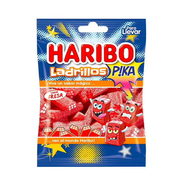 Haribo Ladrillos Pika Fresa 100g
