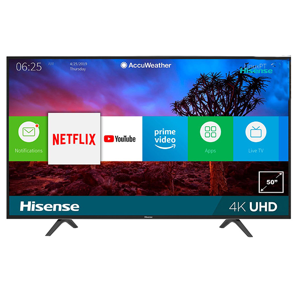 Televisor 50″ Smart 4K Uhd Hisense