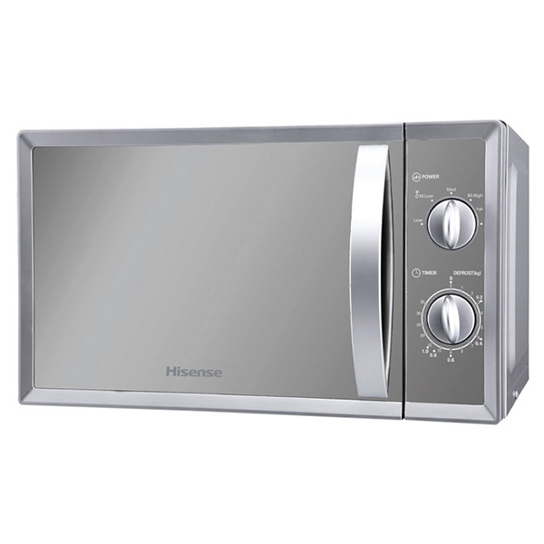 Microonda 20L Manual C/ Pega Cinzento Espelhado Hisense