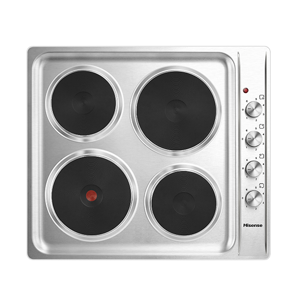 Placa Fogao 4 Bocas Electricas Inox 60Cm 5500W Botoes Laterais Hisense – New
