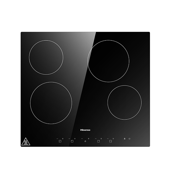 Placa Fogao 4 Bocas Inducao Ceramica 60Cm 7500W Botoes Digitais Hisense