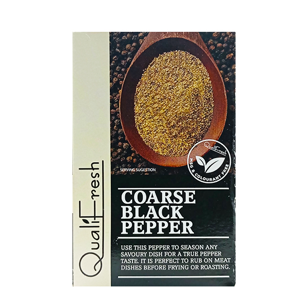 Qualifresh Coarse Black Pepper 50g