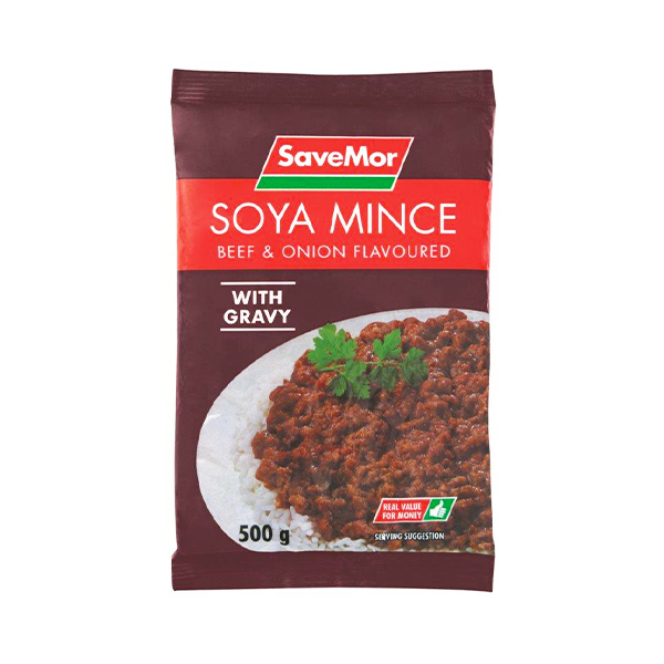 Savemor Soya Mince Beef & Onion With Gravy 500g