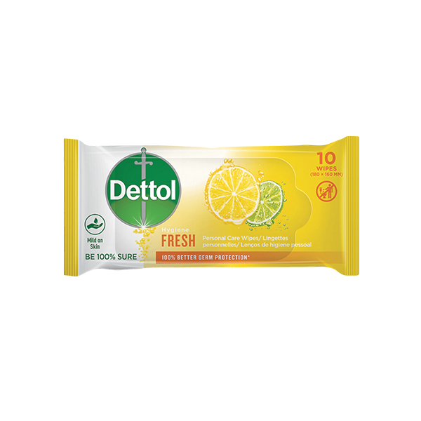 Dettol Personal Care Wipes Fresh 10S