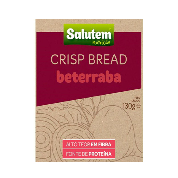 Saluten Crisp Bread Beterraba 130g