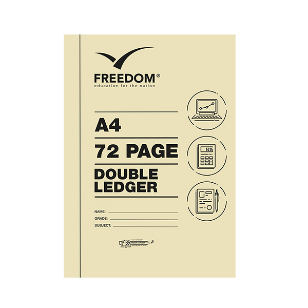 Double Ledger Book A4 72Pages