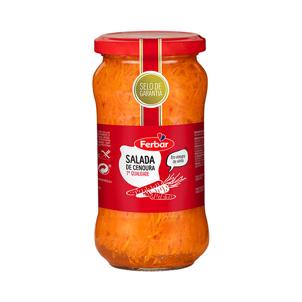 Ferbar Salada De Cenoura Em Vinagre De Vinho 345g