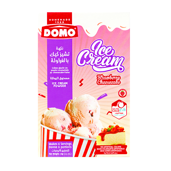 Domo Ice Cream Strawberry Cheesecake 70g