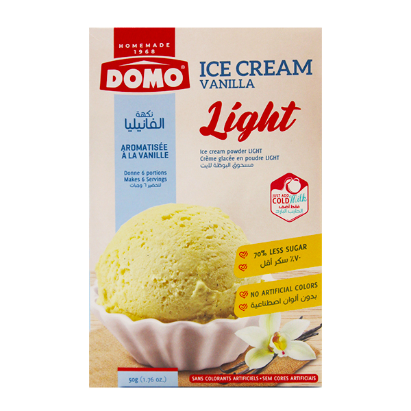 Domo Ice Cream Vanilla Light 50g
