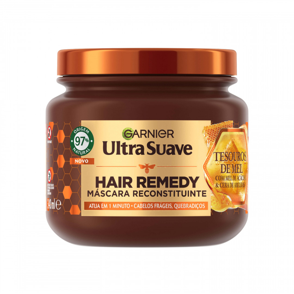 Garnier Ultra Suave Hair Remedy Tesouro C/Mel 340ml