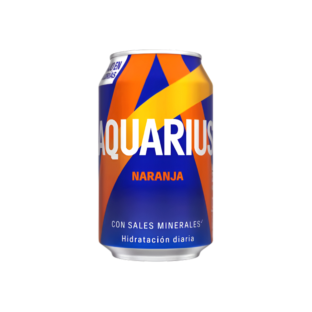 Aquarius Refrigerante Sem Gas Laranja Lata 330ml