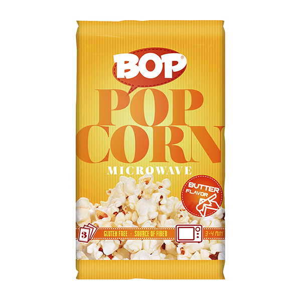 Bop Popcorn Microwave Butter Fla.90g