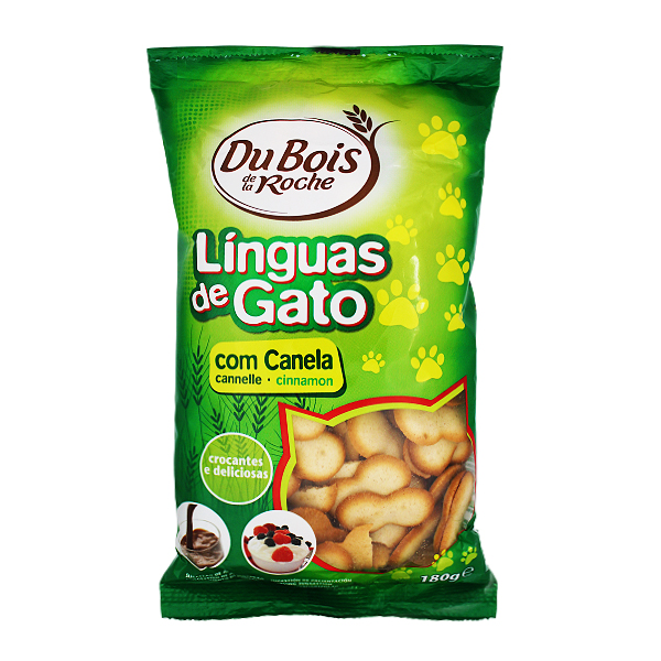 Du Bois Bol. Linguas De Gato C/Canela 180g