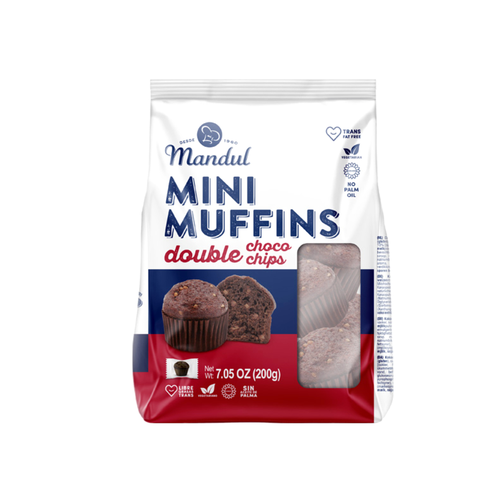 Mini Muffins Double Choco Chips 25g 200g