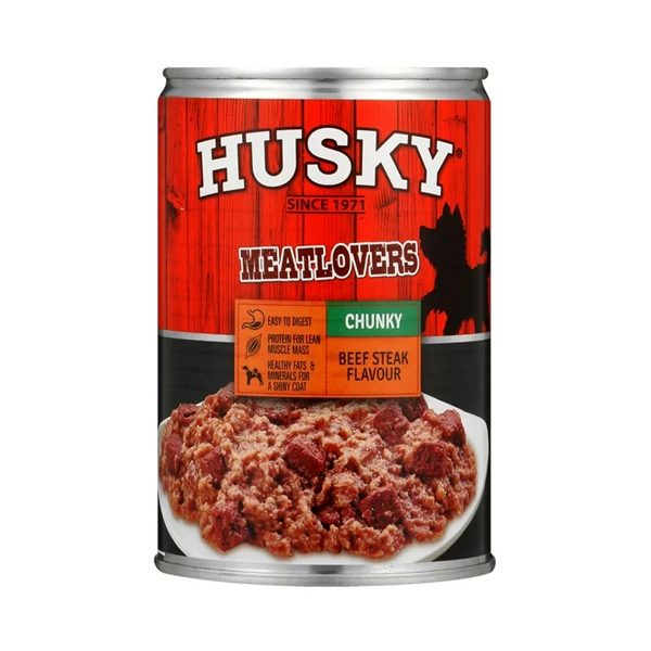 Comida De Cao Husky Chunky Beef 400g
