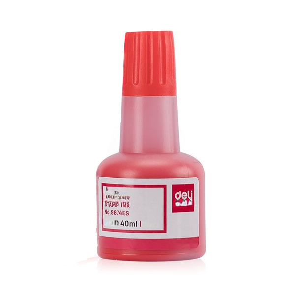 Deli Tinta De Carimbo Vermelho 9874