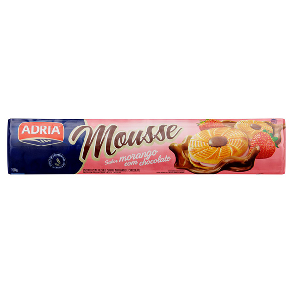 Bol. Adria Mousse Morango Chocolate150g