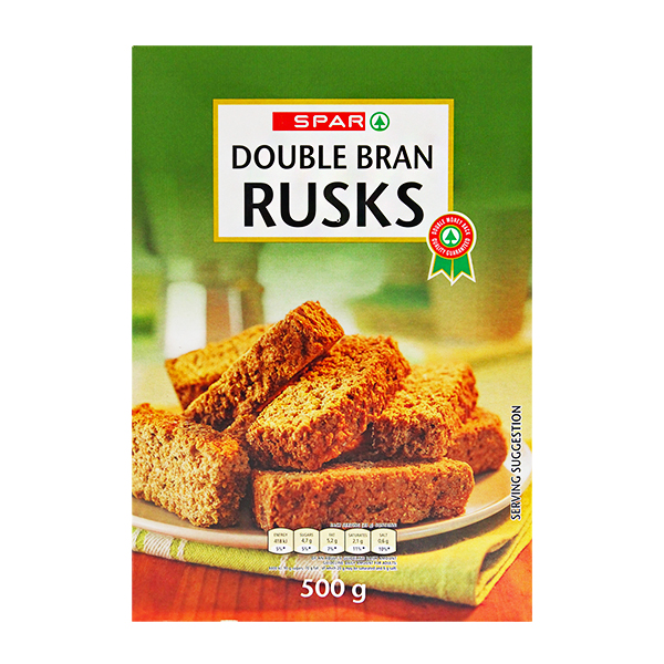 Spar Double Bran Rusks 500g