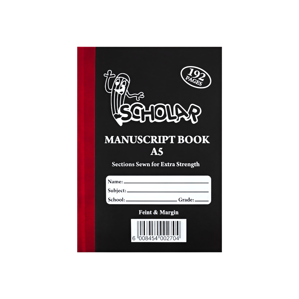Caderno Capa Preta A5 Jumbo, 192 Paginas
