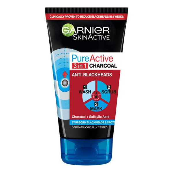 Garnier Pure Active 3In1 Charcoal 150ml