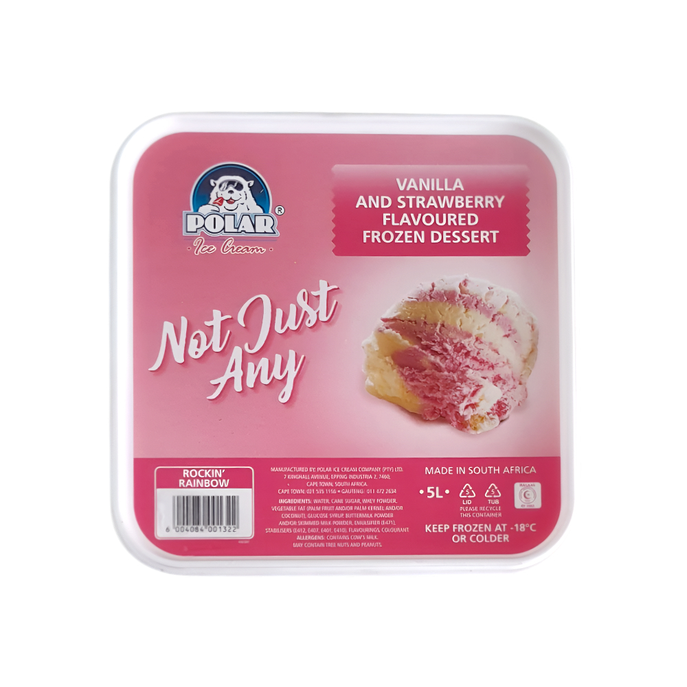 Polar Sorvete Vanilla E Strawberry 5L
