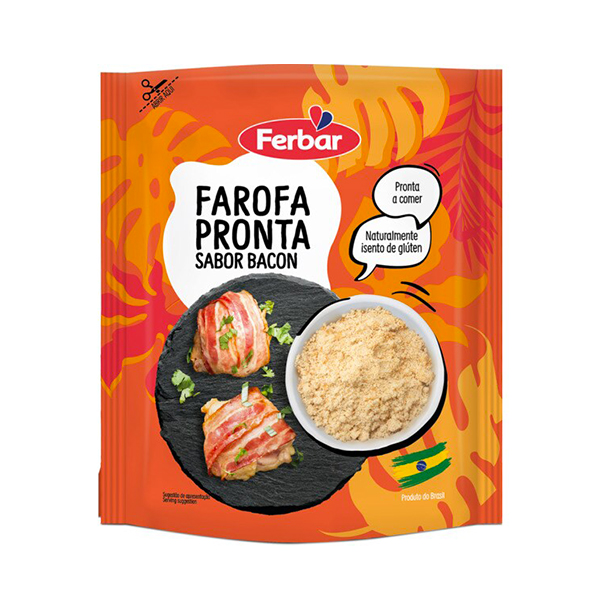 Ferbar Farofa Pronta Bacon 250g