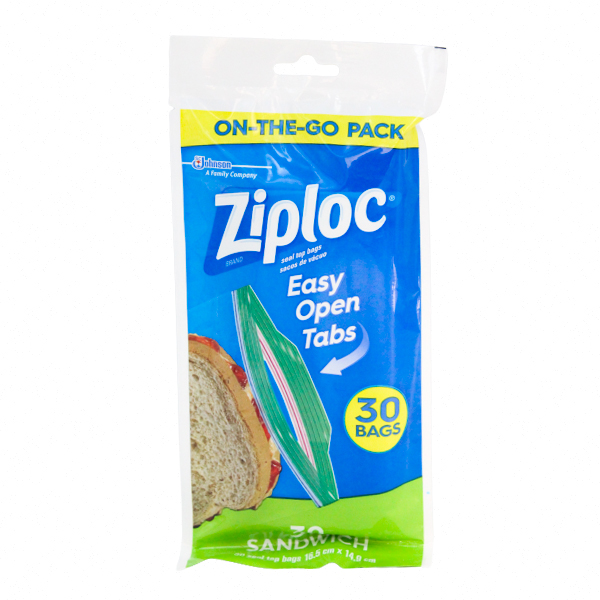 Ziploc Pouch Sandwich 30 Bags