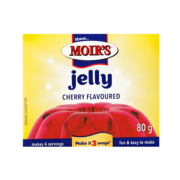 Moirs Gelatina Jerry Cherry 80g