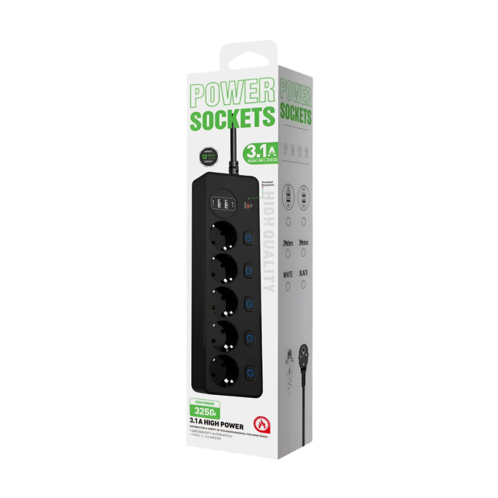 Sockets Power Bkl-505 Eu Qy-1