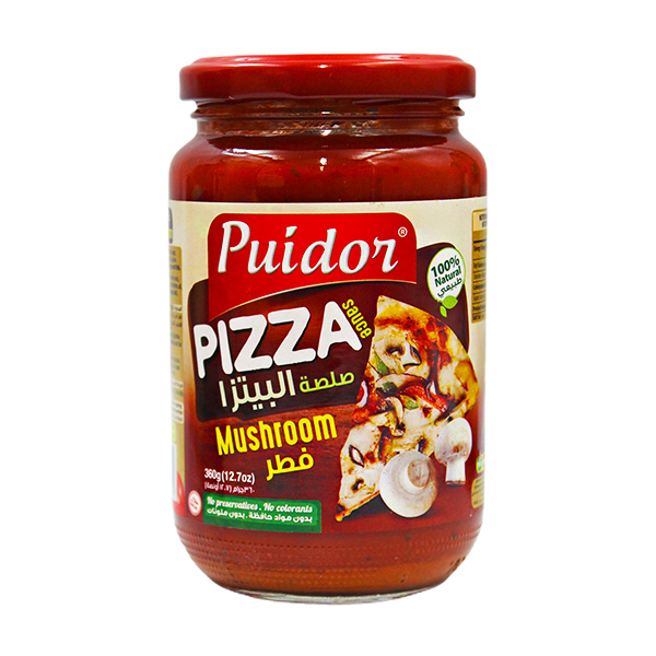 Puidor Pizza Sauce Mushroom 360Gr