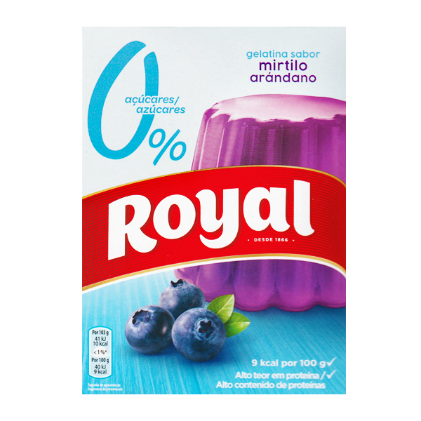Royal Gelatina Mirtilo Arandano 31g