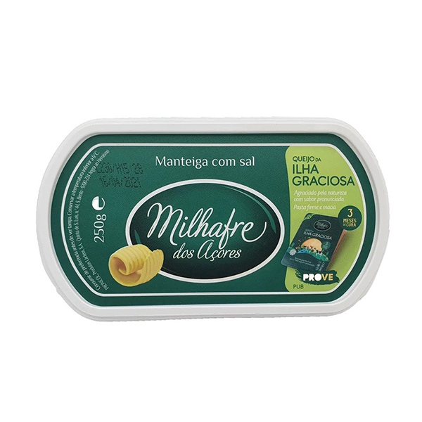 Milhafre Dos Acores Manteiga C/Sal 250Gr
