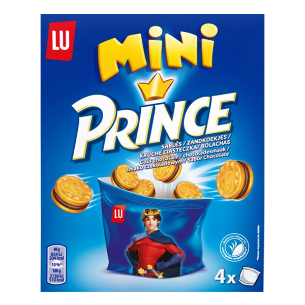 Lu Mini Prince Bolachas Chocolate 160Gr