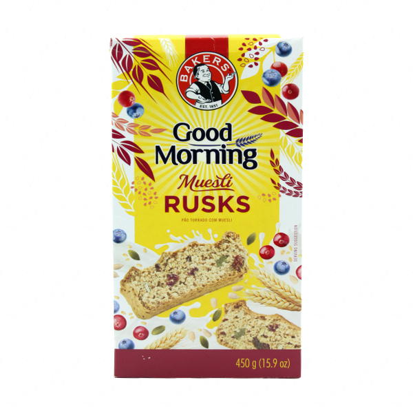 Bakers Good Morning Muesli Rusks 450g