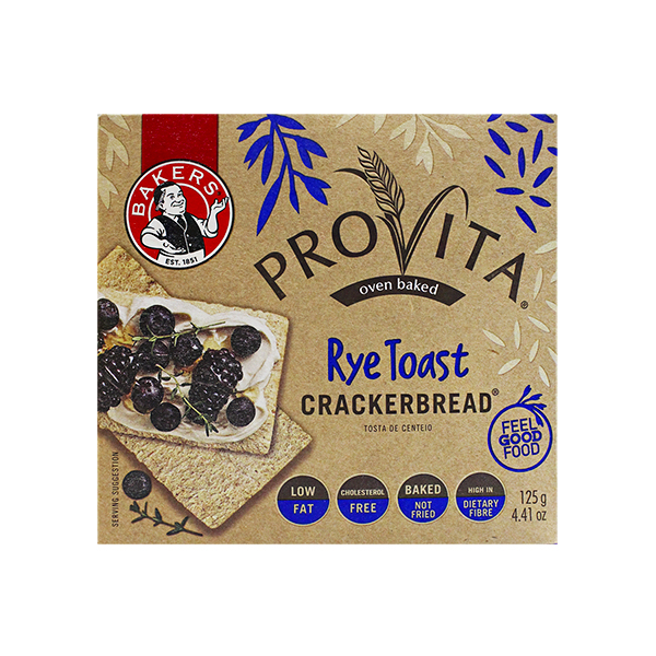 Provita Crackerbread Rye Toast 125g