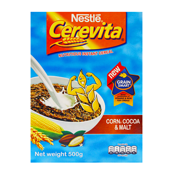 Cereais Nestle 500g Cerevita -Corn Cocoa & Malt