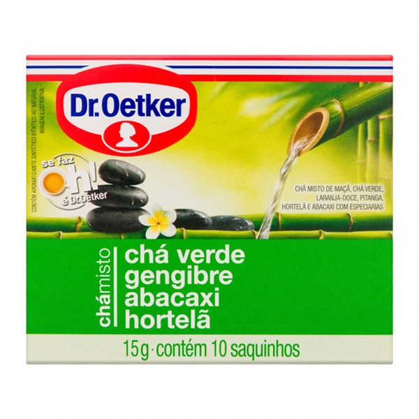 Dr.oetker Cha Verde Geng. Abacaxi E Hort.15S