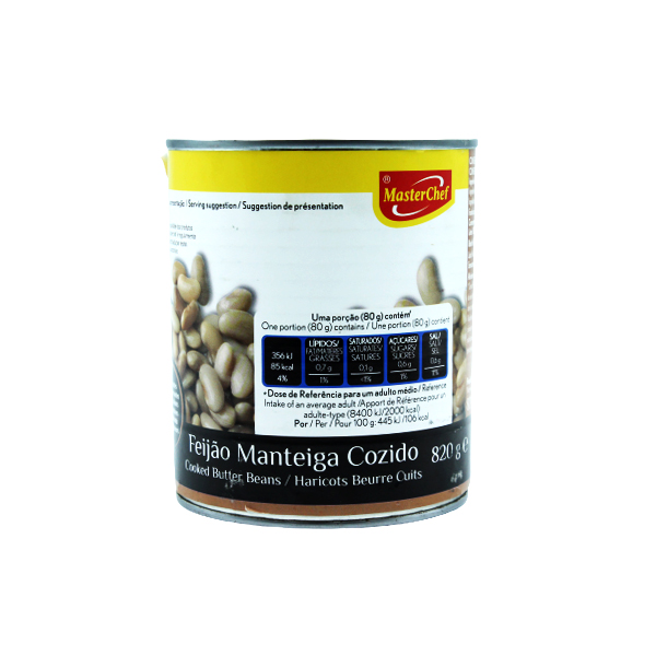 Master Chef Feijao Manteiga 820Gr