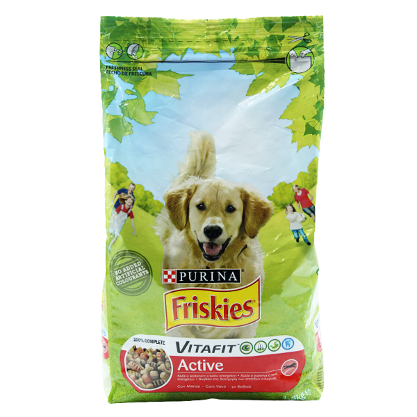Friskies Comida De Cao Active Beef 1.5kg