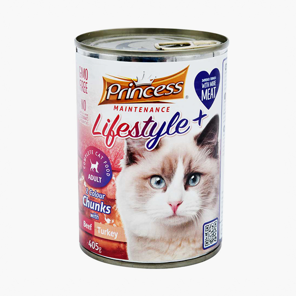 Princess Cat Food Chunks Beef 405Gr