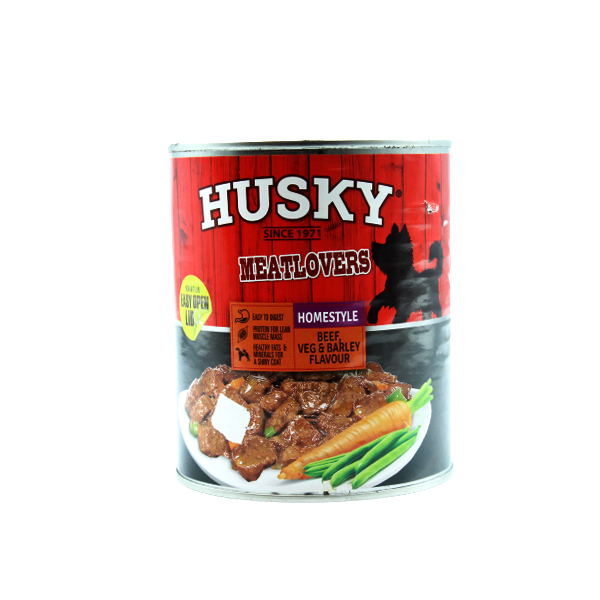 Husky Dog Food Beef Veg& Barley Flav.775Gr
