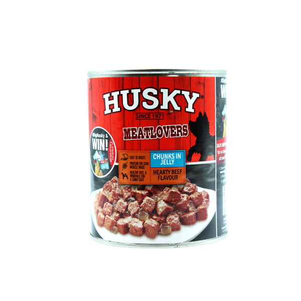 Husky Dog Food Hearty Beef Flavour 775Gr
