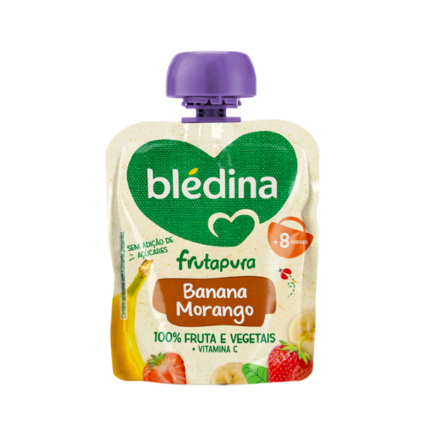Bledina Frutapura Banana Morango 85g