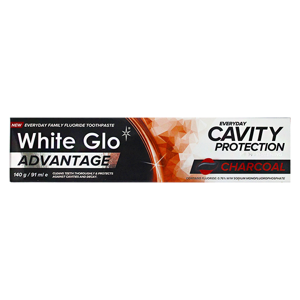 White Glo Advatange Charcoal Whitening 140Gr