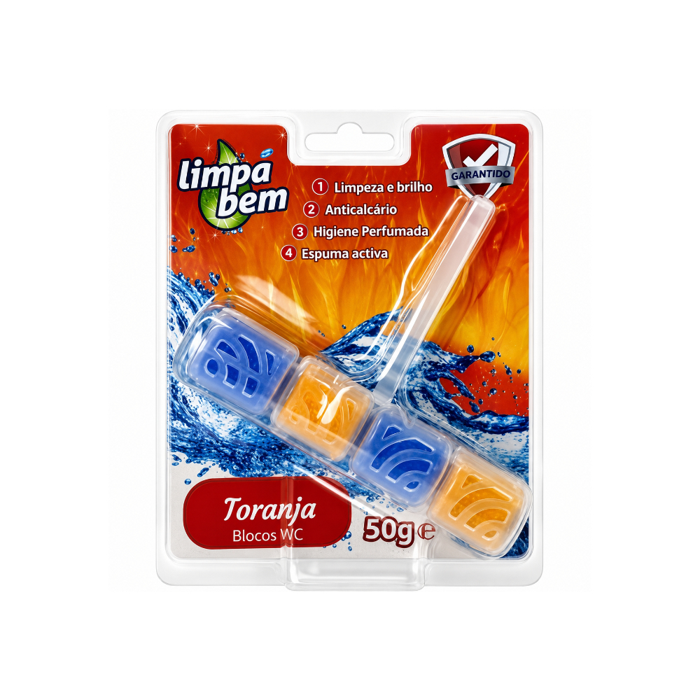 Limpa Bem Blocos De Wc Toranja 50g